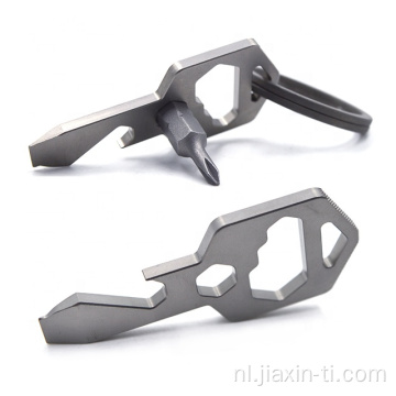 titanium sleutelhanger multitool met cnc-bewerking